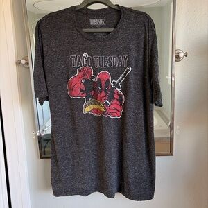Deadpool Taco Tuesday grey t-shirt